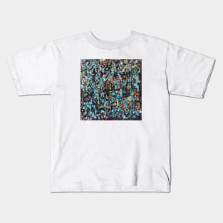 Acrylic Pouring Painting - Black Lives Matter Kids T-Shirt